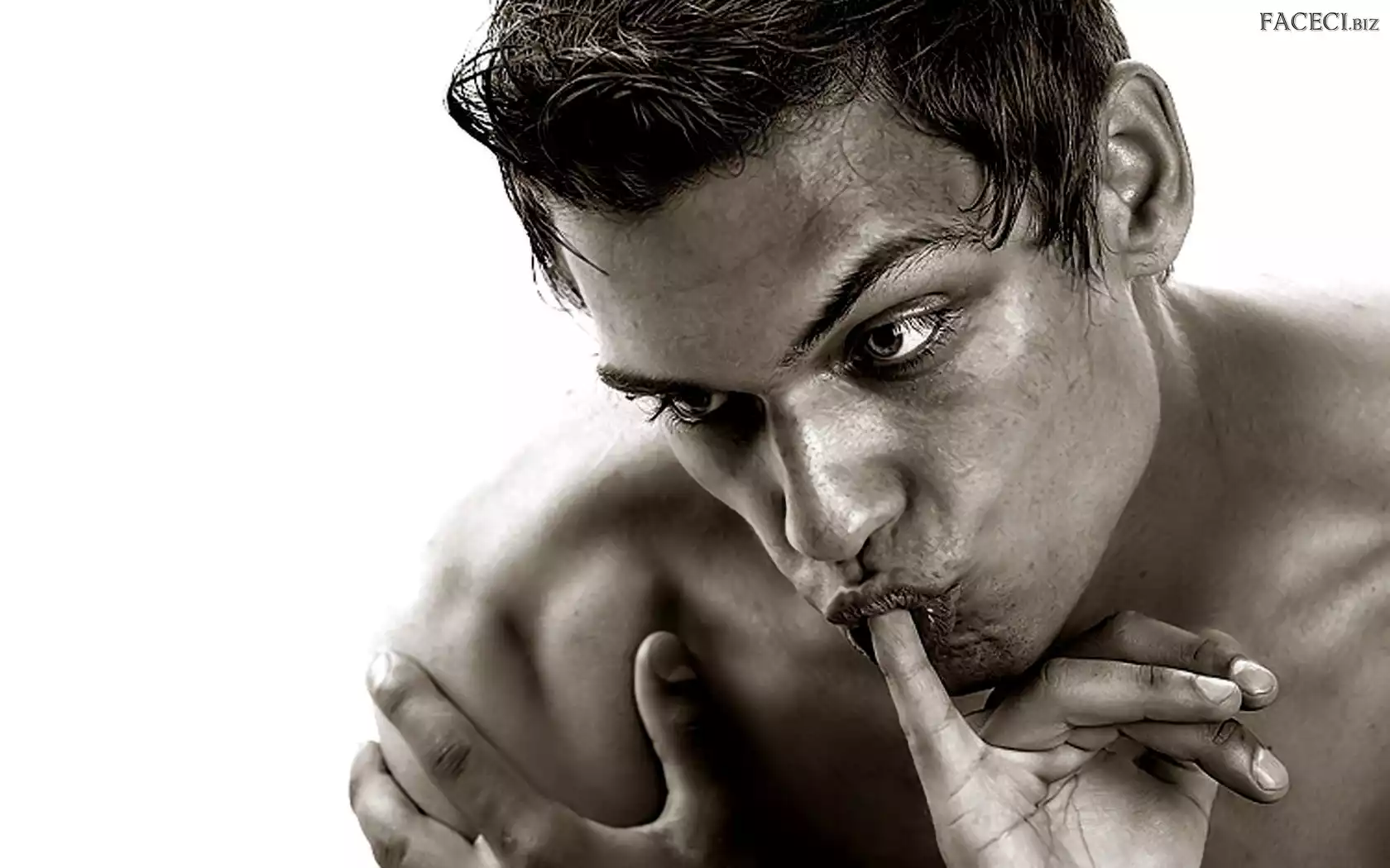 Palec, Mężczyzna, Ssący